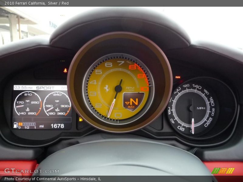Silver / Red 2010 Ferrari California