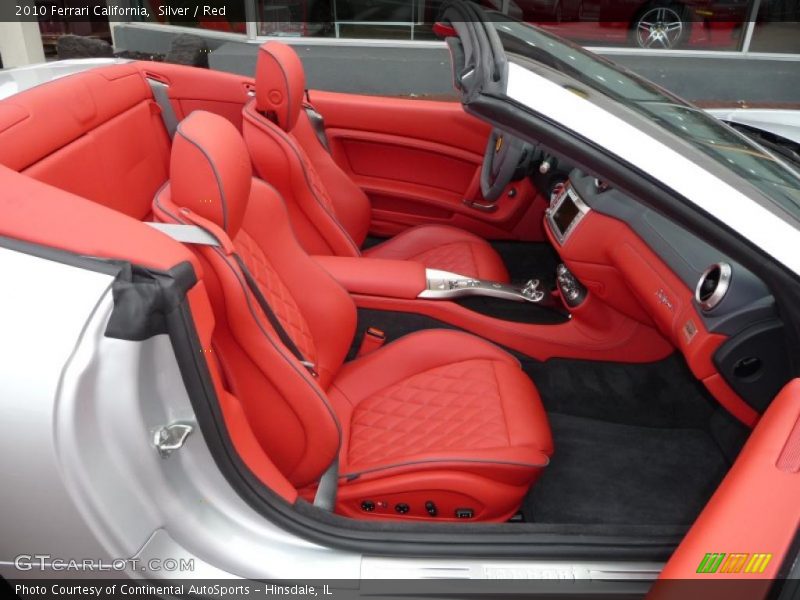 Silver / Red 2010 Ferrari California