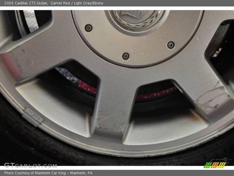 Garnet Red / Light Gray/Ebony 2003 Cadillac CTS Sedan