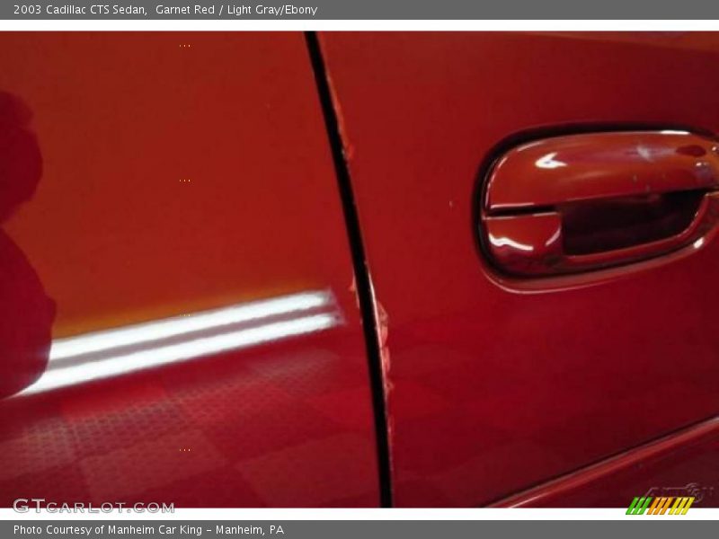 Garnet Red / Light Gray/Ebony 2003 Cadillac CTS Sedan