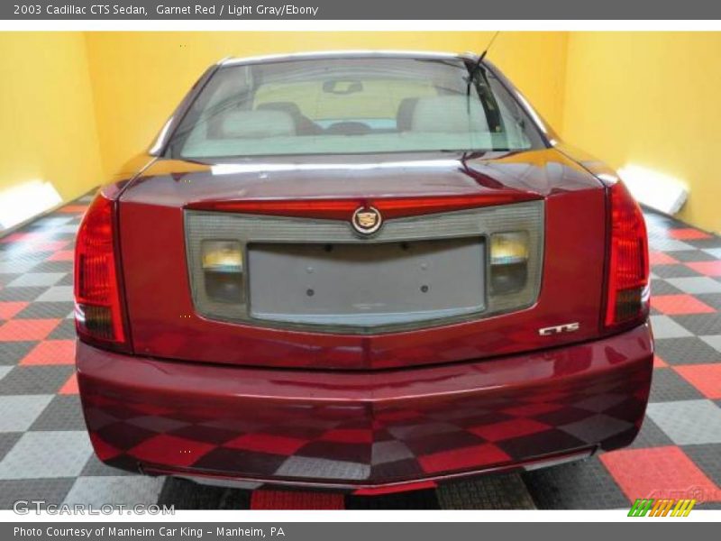Garnet Red / Light Gray/Ebony 2003 Cadillac CTS Sedan