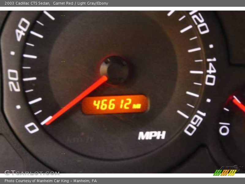 Garnet Red / Light Gray/Ebony 2003 Cadillac CTS Sedan