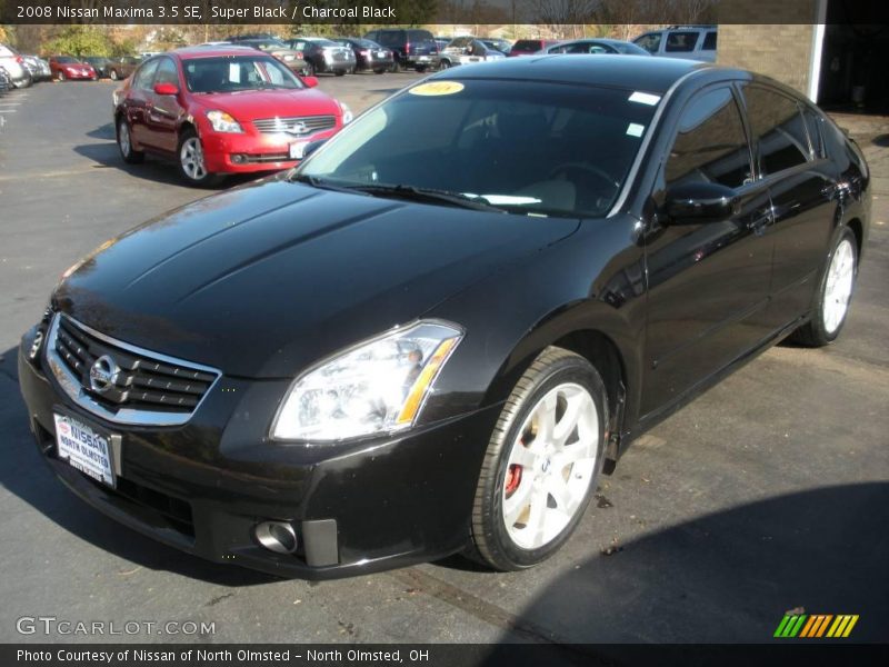 Super Black / Charcoal Black 2008 Nissan Maxima 3.5 SE
