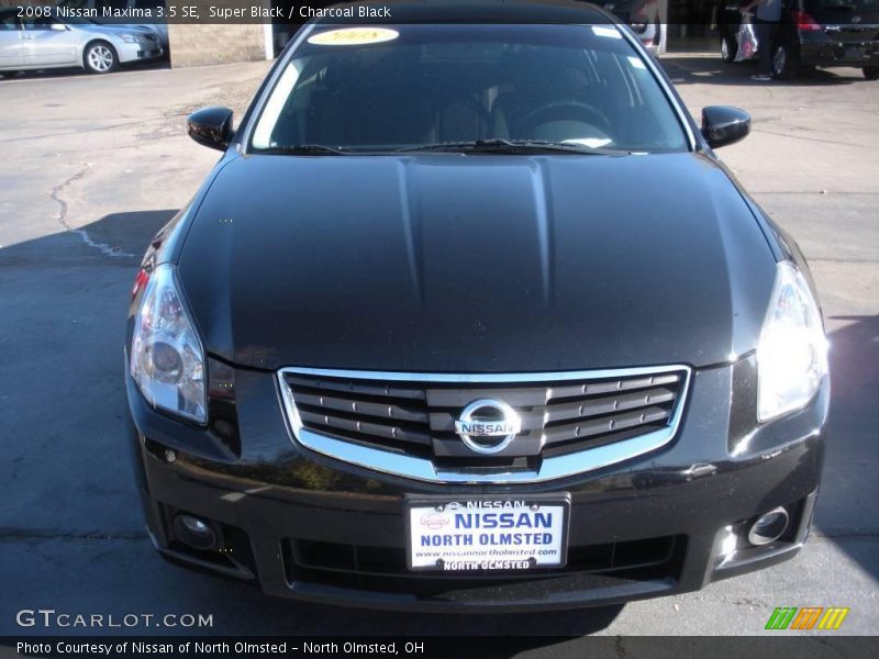 Super Black / Charcoal Black 2008 Nissan Maxima 3.5 SE