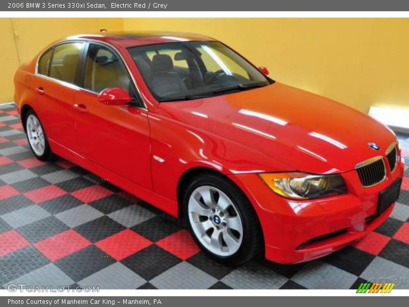 Electric Red / Grey 2006 BMW 3 Series 330xi Sedan
