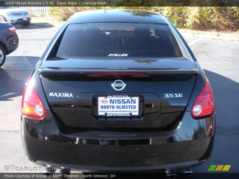 Super Black / Charcoal Black 2008 Nissan Maxima 3.5 SE