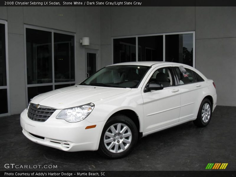 Stone White / Dark Slate Gray/Light Slate Gray 2008 Chrysler Sebring LX Sedan