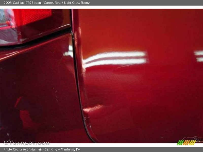 Garnet Red / Light Gray/Ebony 2003 Cadillac CTS Sedan