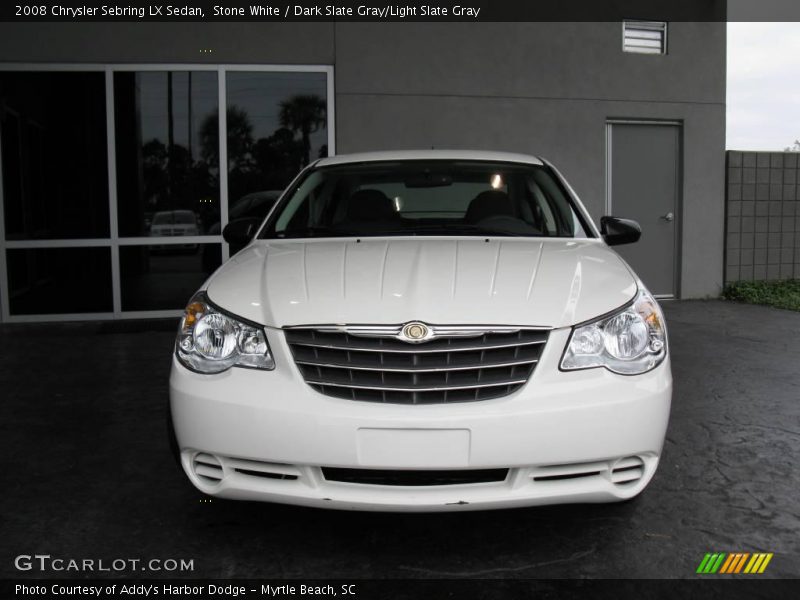 Stone White / Dark Slate Gray/Light Slate Gray 2008 Chrysler Sebring LX Sedan