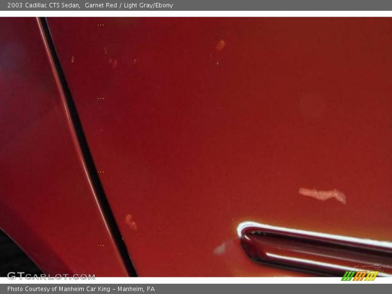 Garnet Red / Light Gray/Ebony 2003 Cadillac CTS Sedan