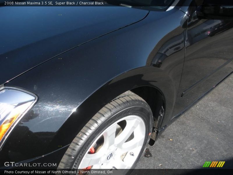 Super Black / Charcoal Black 2008 Nissan Maxima 3.5 SE