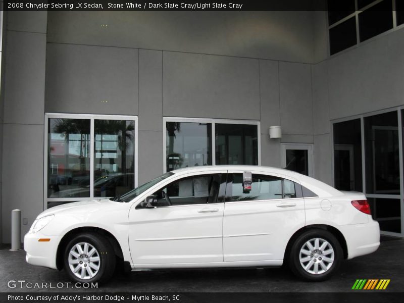 Stone White / Dark Slate Gray/Light Slate Gray 2008 Chrysler Sebring LX Sedan