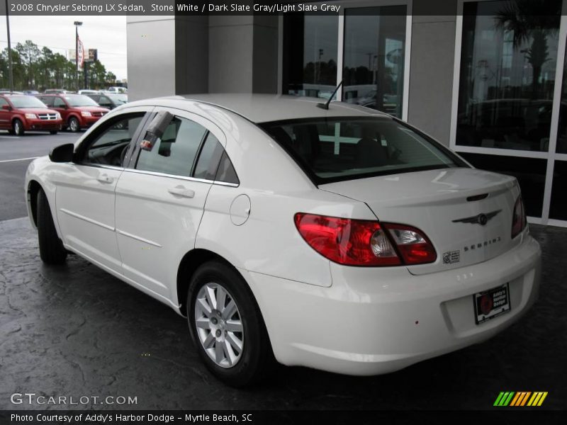 Stone White / Dark Slate Gray/Light Slate Gray 2008 Chrysler Sebring LX Sedan
