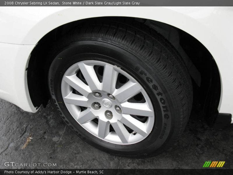 Stone White / Dark Slate Gray/Light Slate Gray 2008 Chrysler Sebring LX Sedan