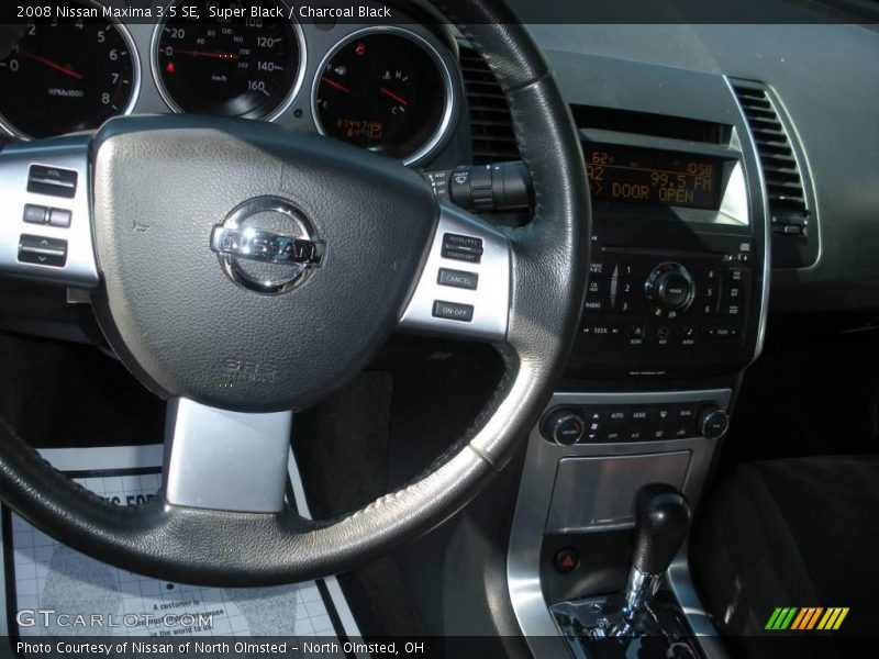Super Black / Charcoal Black 2008 Nissan Maxima 3.5 SE
