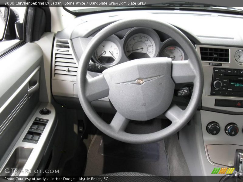 Stone White / Dark Slate Gray/Light Slate Gray 2008 Chrysler Sebring LX Sedan