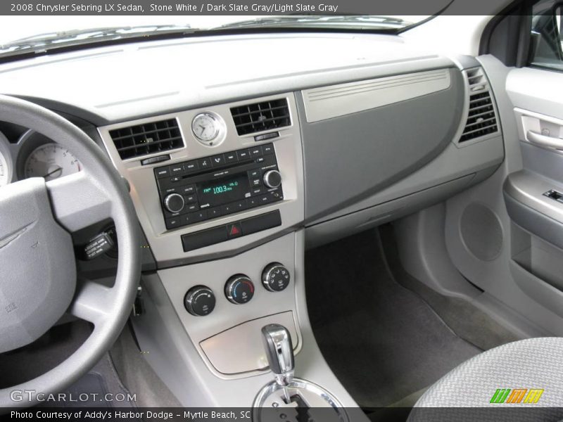 Stone White / Dark Slate Gray/Light Slate Gray 2008 Chrysler Sebring LX Sedan