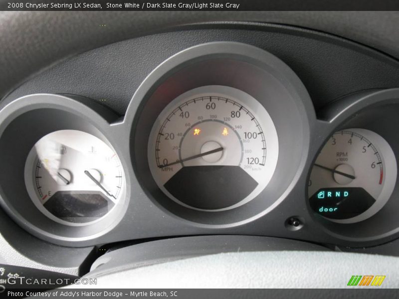 Stone White / Dark Slate Gray/Light Slate Gray 2008 Chrysler Sebring LX Sedan