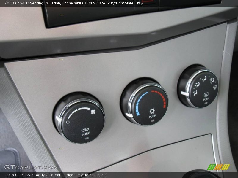 Stone White / Dark Slate Gray/Light Slate Gray 2008 Chrysler Sebring LX Sedan