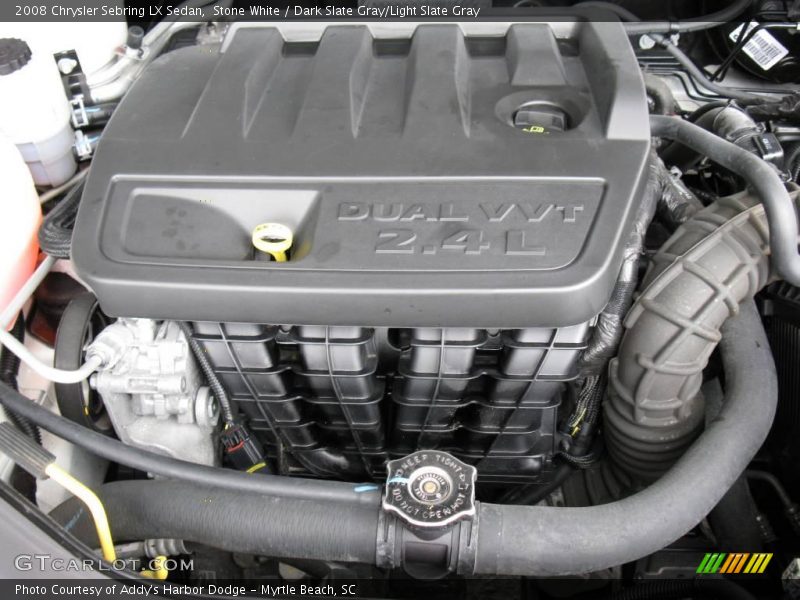 Stone White / Dark Slate Gray/Light Slate Gray 2008 Chrysler Sebring LX Sedan