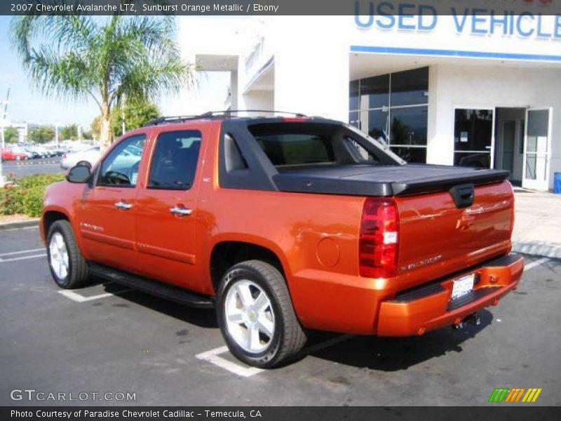 Sunburst Orange Metallic / Ebony 2007 Chevrolet Avalanche LTZ