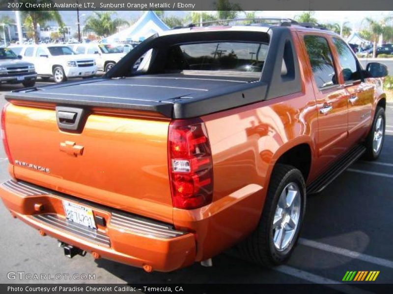 Sunburst Orange Metallic / Ebony 2007 Chevrolet Avalanche LTZ