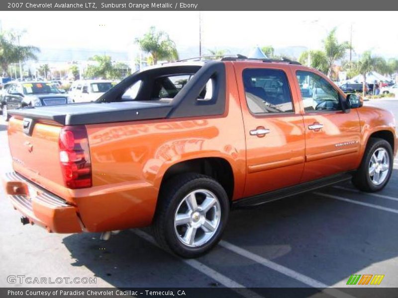 Sunburst Orange Metallic / Ebony 2007 Chevrolet Avalanche LTZ
