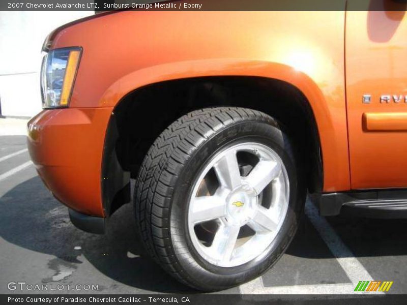 Sunburst Orange Metallic / Ebony 2007 Chevrolet Avalanche LTZ