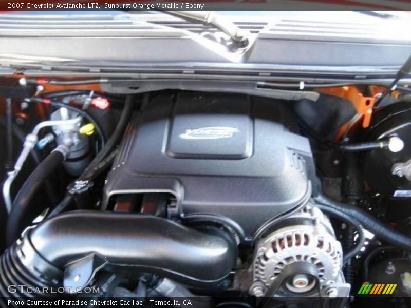 Sunburst Orange Metallic / Ebony 2007 Chevrolet Avalanche LTZ