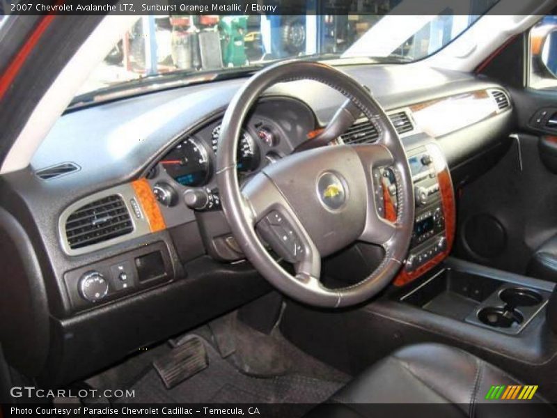 Sunburst Orange Metallic / Ebony 2007 Chevrolet Avalanche LTZ