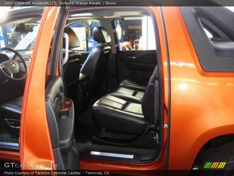 Sunburst Orange Metallic / Ebony 2007 Chevrolet Avalanche LTZ