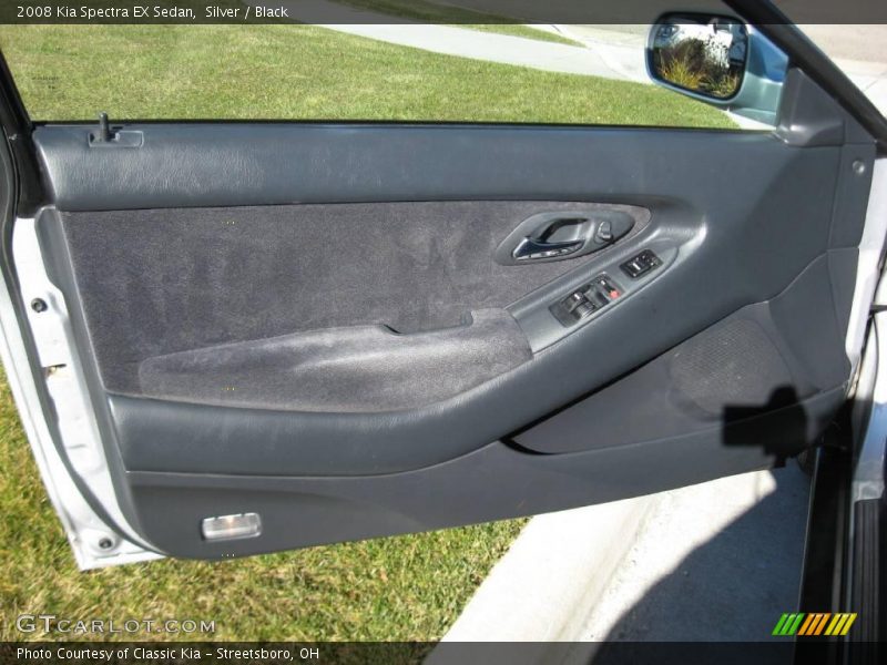 Silver / Black 2008 Kia Spectra EX Sedan