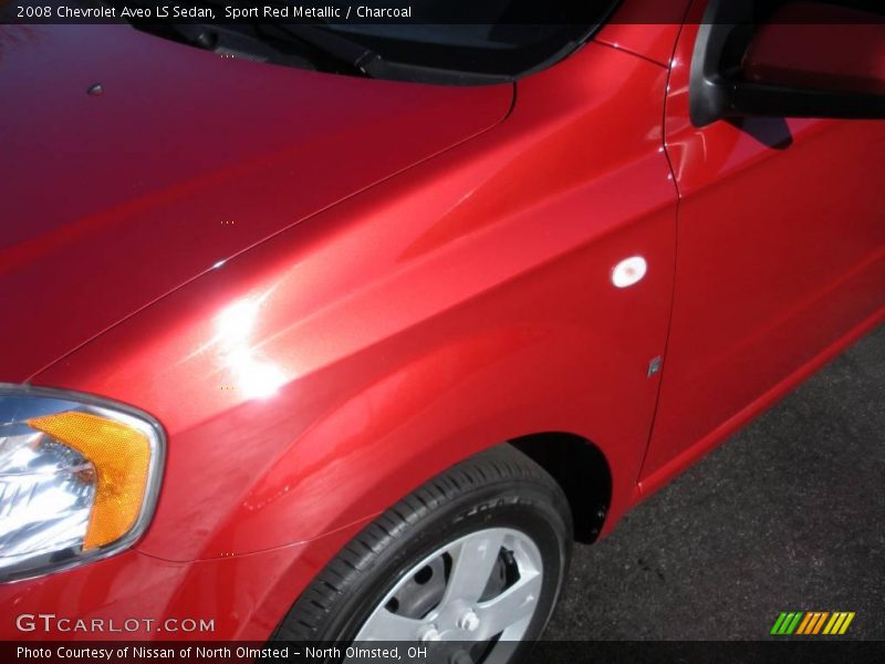 Sport Red Metallic / Charcoal 2008 Chevrolet Aveo LS Sedan