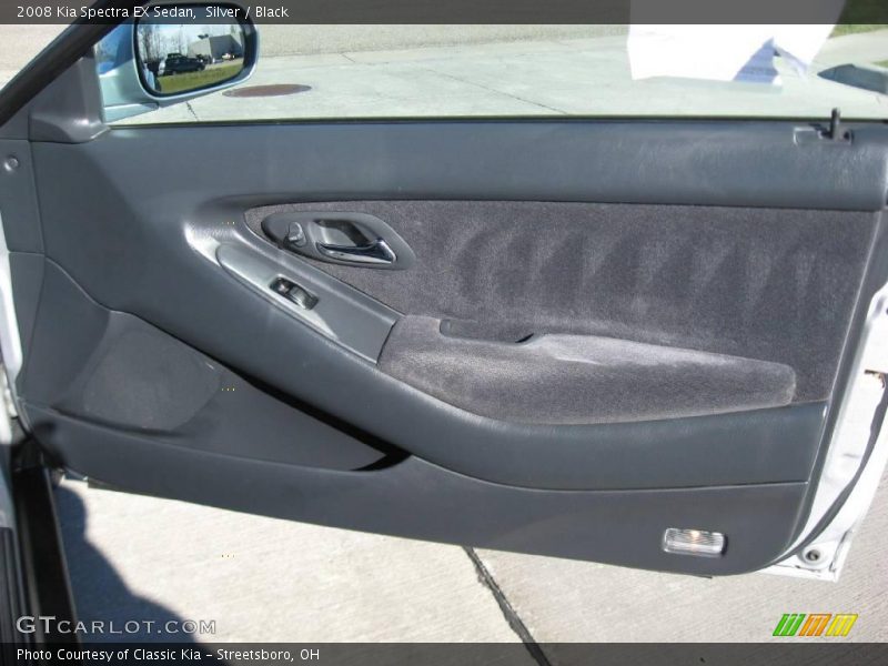 Silver / Black 2008 Kia Spectra EX Sedan
