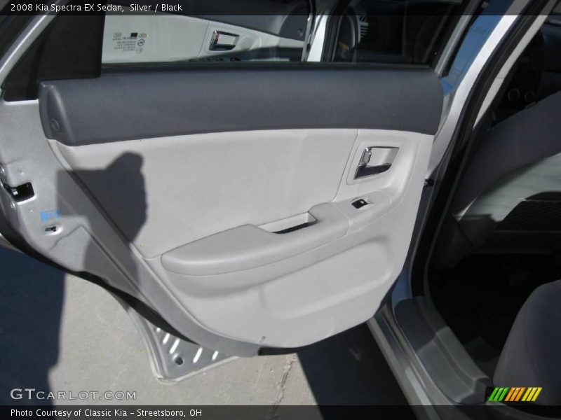 Silver / Black 2008 Kia Spectra EX Sedan