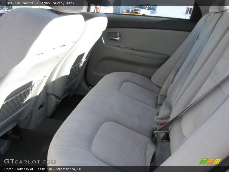 Silver / Black 2008 Kia Spectra EX Sedan