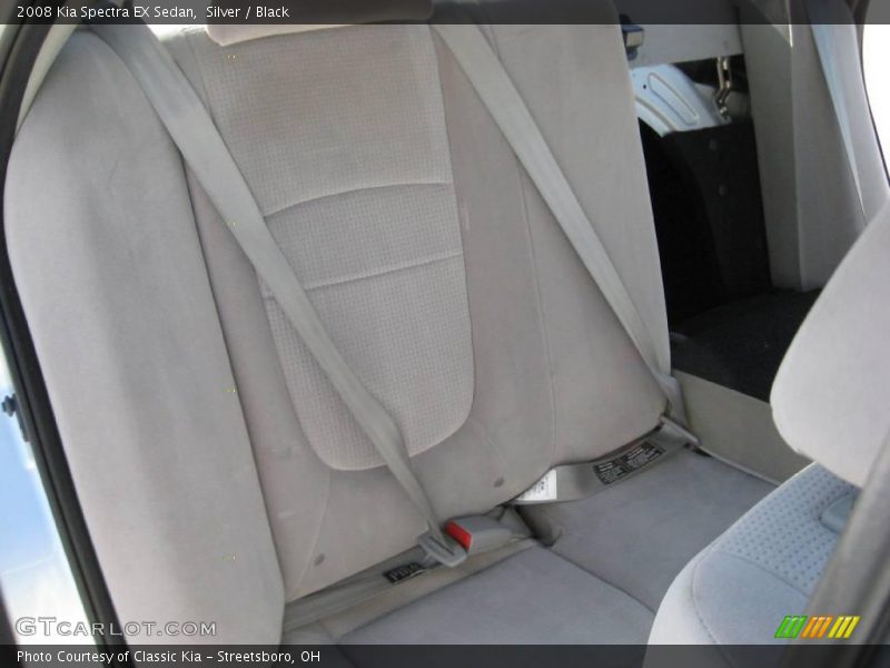 Silver / Black 2008 Kia Spectra EX Sedan