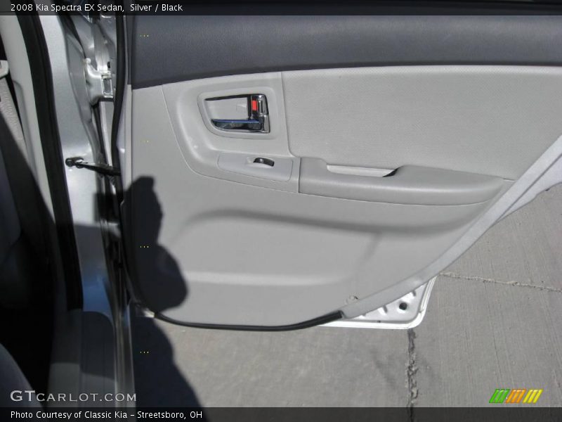 Silver / Black 2008 Kia Spectra EX Sedan
