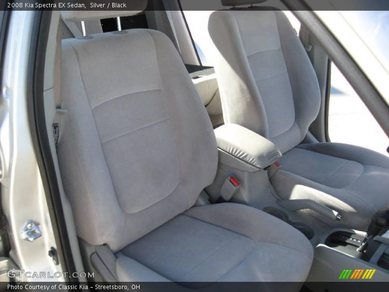 Silver / Black 2008 Kia Spectra EX Sedan