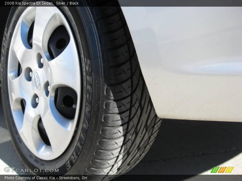 Silver / Black 2008 Kia Spectra EX Sedan