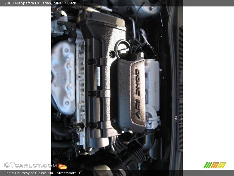 Silver / Black 2008 Kia Spectra EX Sedan