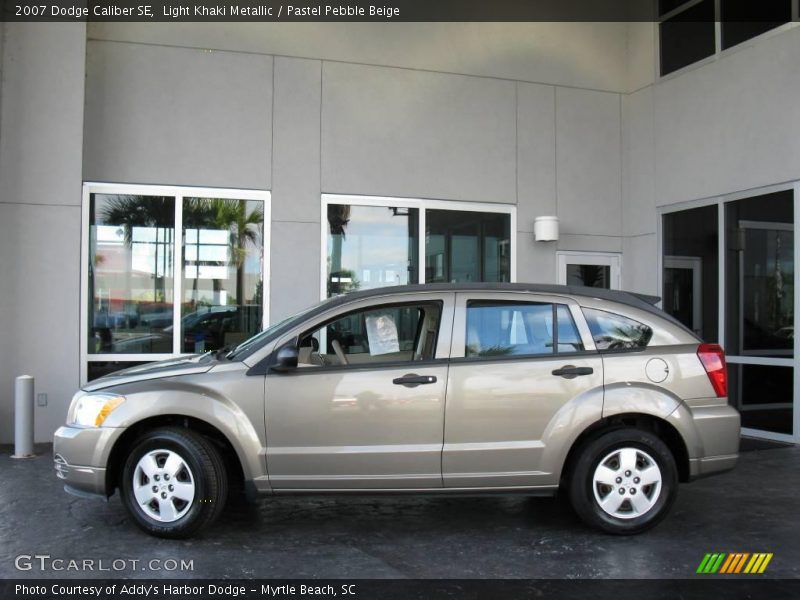 Light Khaki Metallic / Pastel Pebble Beige 2007 Dodge Caliber SE