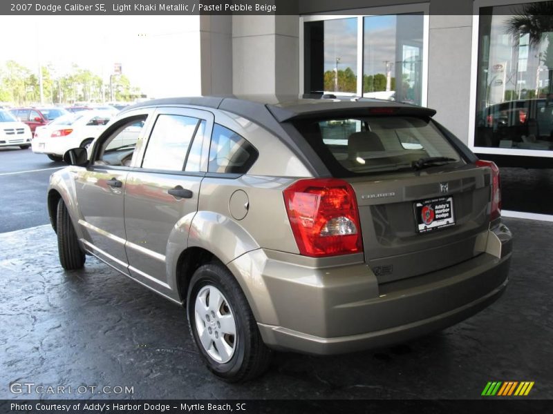 Light Khaki Metallic / Pastel Pebble Beige 2007 Dodge Caliber SE