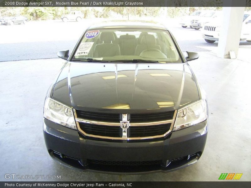 Modern Blue Pearl / Dark Khaki/Light Graystone 2008 Dodge Avenger SXT