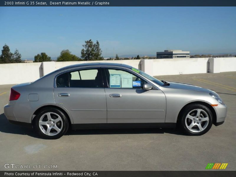 Desert Platinum Metallic / Graphite 2003 Infiniti G 35 Sedan