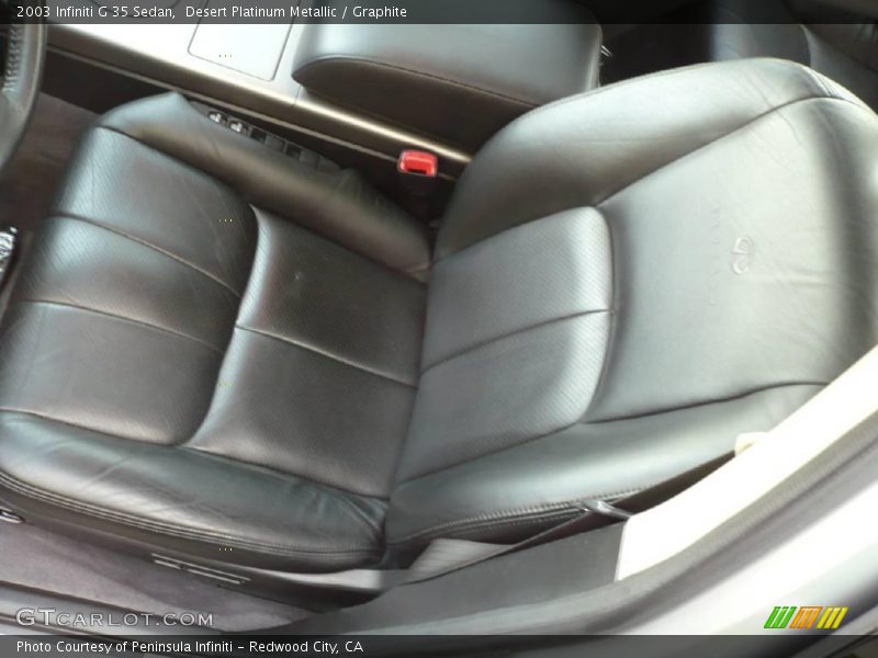 Desert Platinum Metallic / Graphite 2003 Infiniti G 35 Sedan