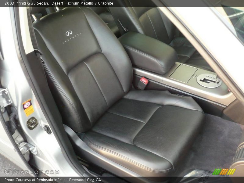 Desert Platinum Metallic / Graphite 2003 Infiniti G 35 Sedan