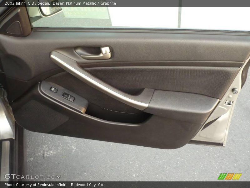 Desert Platinum Metallic / Graphite 2003 Infiniti G 35 Sedan