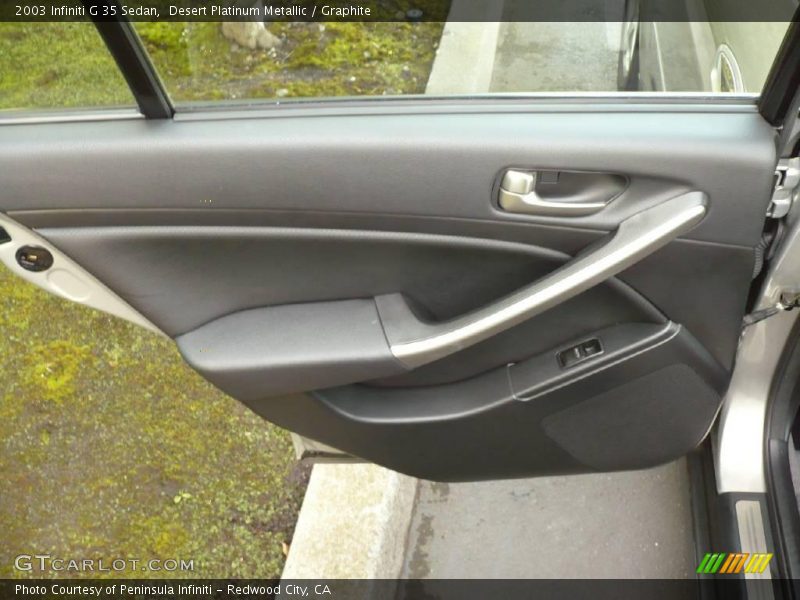 Desert Platinum Metallic / Graphite 2003 Infiniti G 35 Sedan