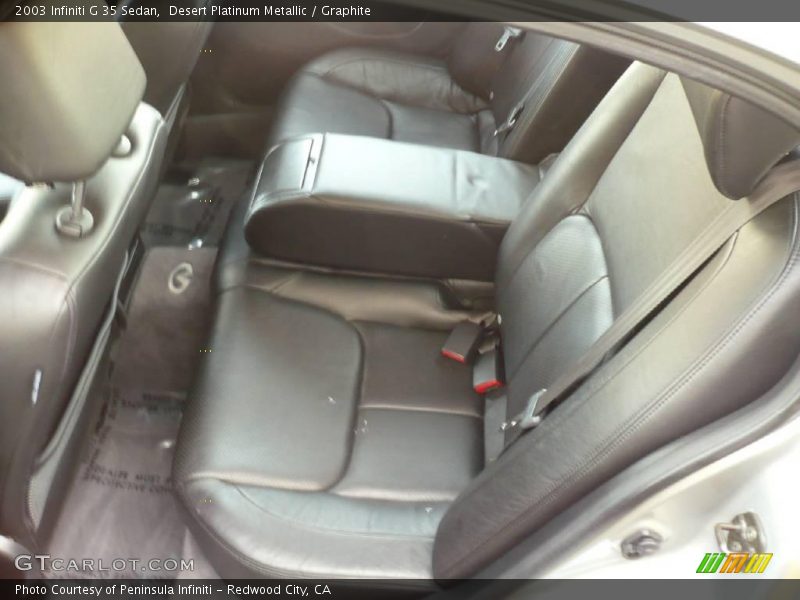 Desert Platinum Metallic / Graphite 2003 Infiniti G 35 Sedan